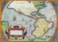 America, or the New World: From the Theatrum Orbis Terrarum by Abraham Ortelius, 1570 1570, (19 Artist: Abraham Ortelius