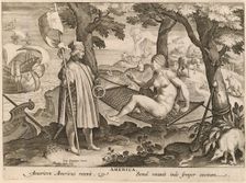America: pl.1, c. 1580/1590. Creator: Theodoor Galle