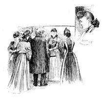 America Revisited by our Special Artist:...Nellie Bly...after her journey round the world, 1890. Creator: Unknown
