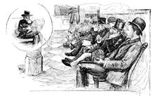 America Revisited by our Special Artist: after-dinner lounge at Willard’s Hotel, Washington, 1890. Creator: Unknown