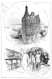 America revisited by our Special Artist: Sketches in New York, 1890. Creator: Unknown