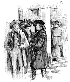America Revisited by our Special Artist: western and southern men, Willard’s Hotel, Washington, 1890 Creator: Unknown