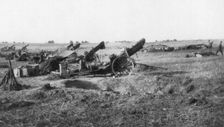 American 155th artillery battery, south of Soissons, France, 18 July 1918