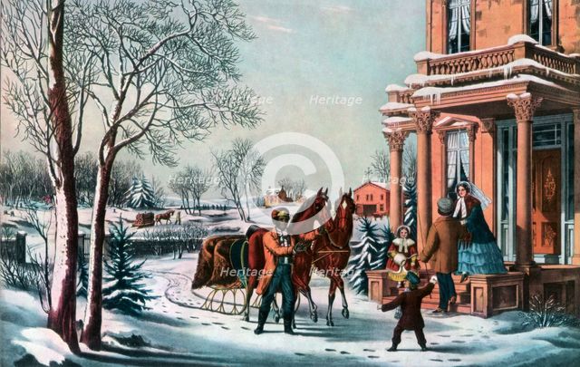 'American Country Life', 1855.Artist: Currier and Ives