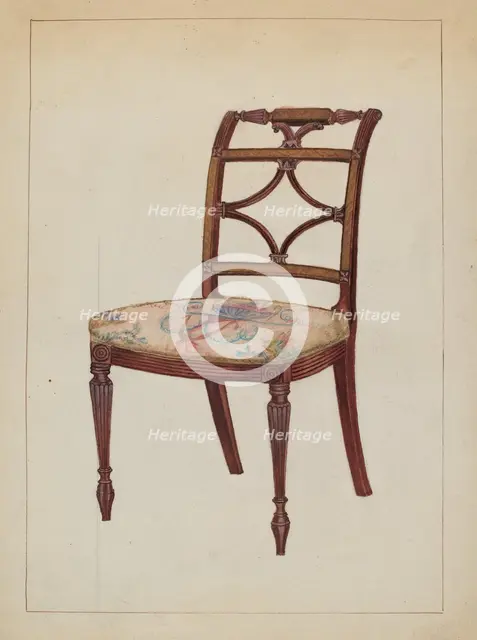 American Chair, 1935/1942. Creator: Florence Neal.