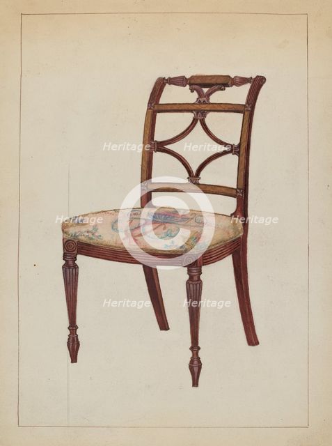American Chair, 1935/1942. Creator: Florence Neal.