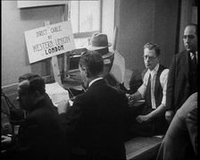 American Civilians Operating Stenotypes During the Lindbergh's Kidnapping Case Trial, 1930s. Creator: British Pathe Ltd