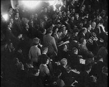 American Civilians in a Courtroom During the Lindbergh's Kidnapping Case Trial , 1930s. Creator: British Pathe Ltd