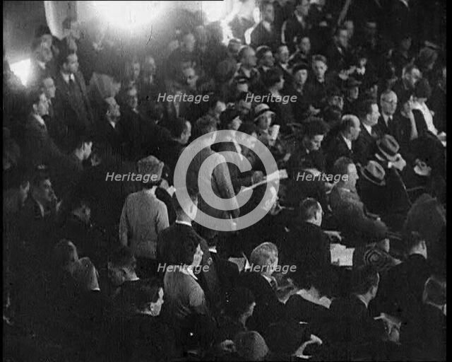 American Civilians in a Courtroom During the Lindbergh's Kidnapping Case Trial , 1930s. Creator: British Pathe Ltd.