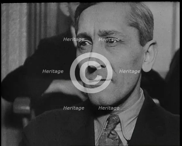 American Civilians in the Audience in a Courtroom During the Lindbergh's Kidnapping Case Trial, 1930 Creator: British Pathe Ltd.