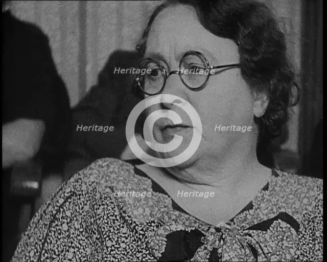 American Civilians in the Audience in a Courtroom During the Lindbergh's Kidnapping Case Trial, 1930 Creator: British Pathe Ltd.
