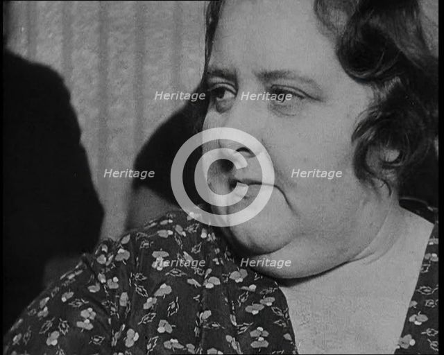 American Civilians in the Audience in a Courtroom During the Lindbergh's Kidnapping Case Trial, 1930 Creator: British Pathe Ltd.