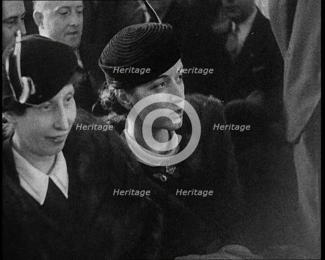 American Civilians in the Audience in a Courtroom During the Lindbergh's Kidnapping Case Trial, 1930 Creator: British Pathe Ltd.