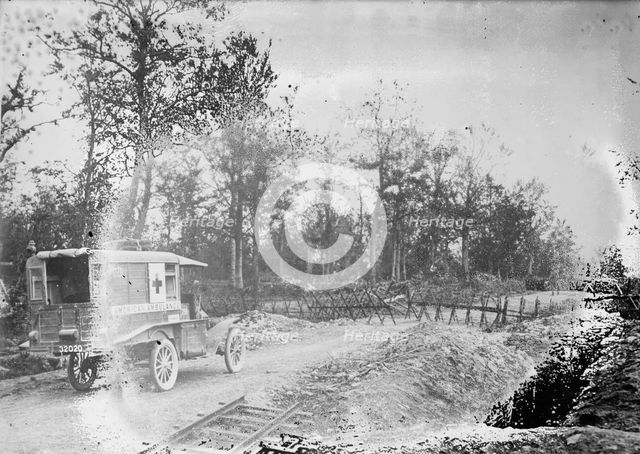 American ambulance near Les Eparges, between c1915 and 1918. Creator: Bain News Service.