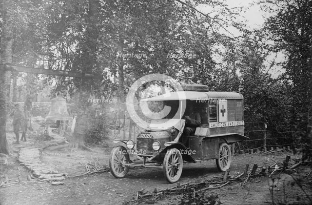 American Ambulance Field service in Woevre Forest, between c1915 and 1918. Creator: Bain News Service.