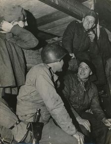 American and French troops take a break, c.1940s