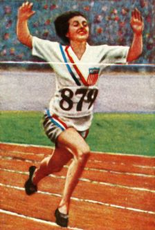 American athlete Betty Robinson, winner of the women's 100m, 1928. Creator: Unknown