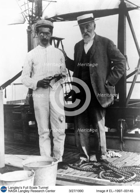 American aviation pioneers Charles M. Manly and Samuel Pierpont Langley, c1890s. Creator: Unknown.