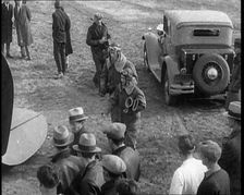 American Aviator Charles Augustus Lindbergh and His Wife Anne Morrow Lindbergh Wearing..., 1930s. Creator: British Pathe Ltd