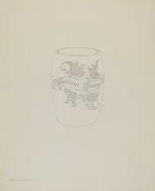 American "Bohemian" Glass Mug, 1935/1942. Creator: Frank M Keane
