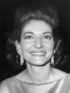 American-born Greek opera singer Maria Callas, c1970s(?). Creator: Unknown