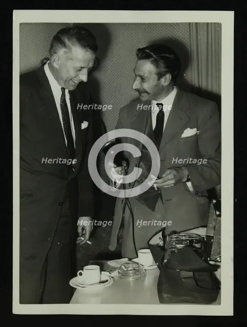 American bandleader Stan Kenton giving an interview, c1950s. Creator: Denis Williams.