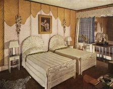 American bedroom with modern interpretation for George G. Frelinghuysen, Jr. 1941 Creator: Unknown