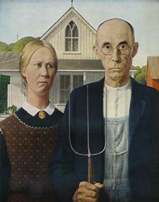 American Gothic 1930. Artist: Grant DeVolson Wood