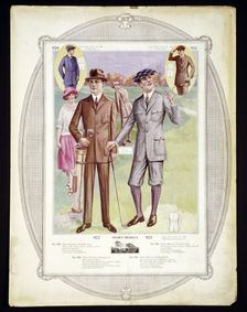 American golf fashion plate, c1910. Creator: Unknown