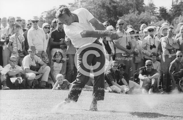American golfer Arnold Palmer playing at Lidingö Golf Club, Sweden, 1968. Artist: Unknown