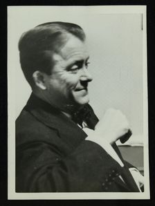 American guitarist an banjo player Eddie Condon, 1950s. Creator: Denis Williams