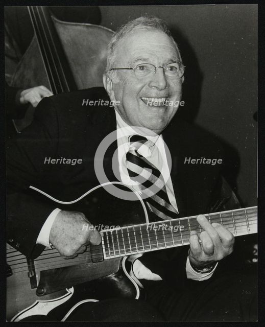 American guitarist Bucky Pizzarelli at The Fairway, Welwyn Garden City, Hertfordshire, 2000. Artist: Denis Williams