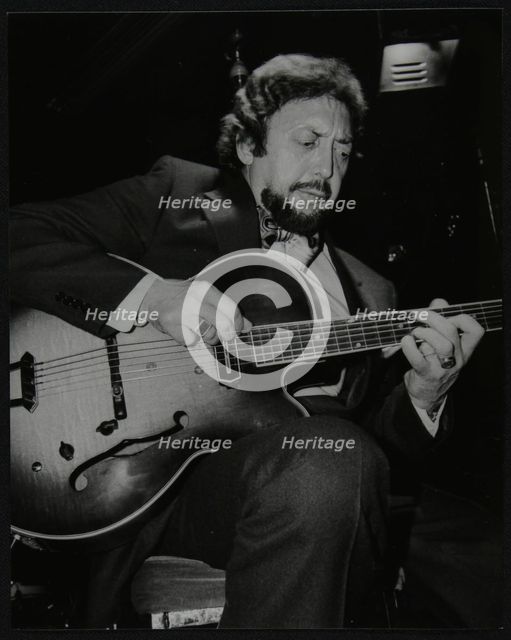 American guitarist Barney Kessel playing at the Middlesex and Herts Country Club, London, 1982. Artist: Denis Williams