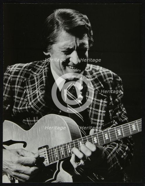 American guitarist Tal Farlow in concert, Wallingford, Oxfordshire, 1981. Artist: Denis Williams