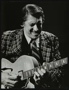 American guitarist Tal Farlow in concert, Wallingford, Oxfordshire, 1981. Creator: Denis Williams