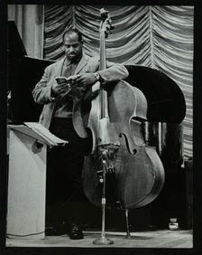 American double bassist Eddie Jones, Welwyn Garden City Cinema, Hertfordshire, 29 September 1967. Creator: Denis Williams