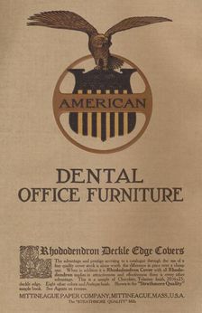 American Dental Office Furniture - Rhododendron Deckle Cage Covers 1909. Creators: Unknown, Wright & Joys
