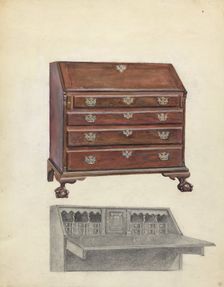 American Desk, 1935/1942. Creator: Aaron Dermansky