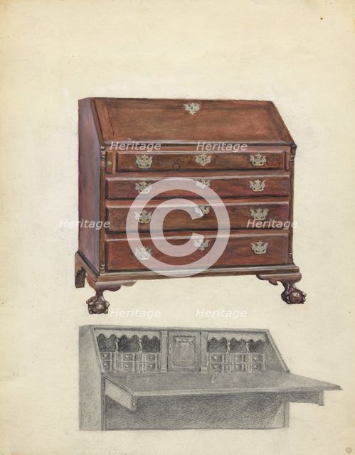American Desk, 1935/1942. Creator: Aaron Dermansky.