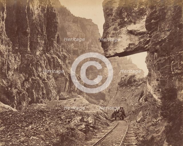 American Fork Canyon, ca. 1875. Creator: Charles Roscoe Savage.