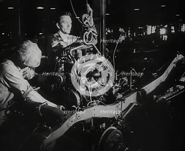 American Factory Workers at Work, 1942. Creator: British Pathe Ltd.