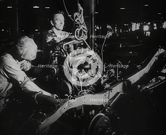 American Factory Workers at Work, 1942. Creator: British Pathe Ltd.