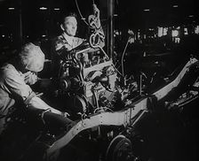 American Factory Workers at Work, 1942. Creator: British Pathe Ltd