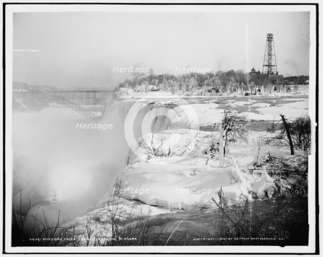 American Falls from Goat Island, Niagara, c1900. Creator: Unknown.