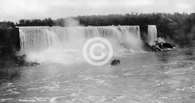 American Falls, Niagara Falls, New York, USA, c1930s(?). Artist: Marjorie Bullock