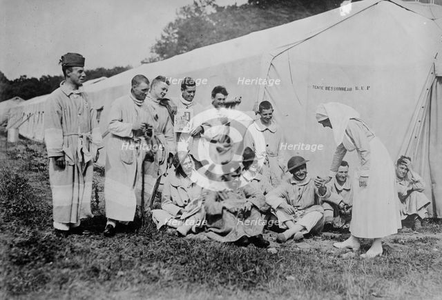American field hospital, Auteuil, c1915. Creator: Bain News Service.