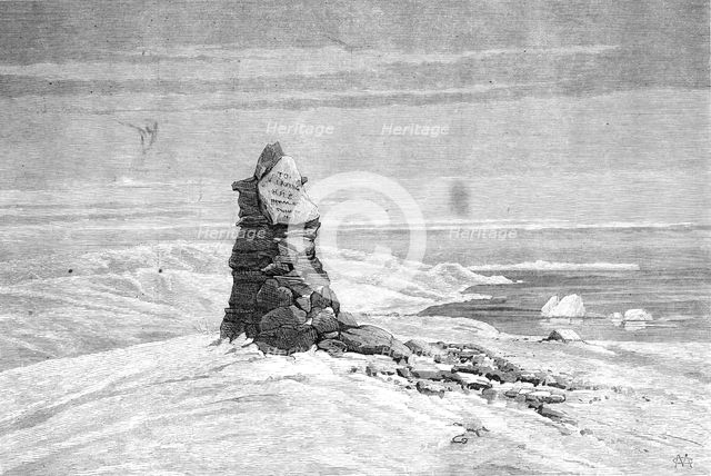 American Franklin Search Expedition - monument erected over the grave of Lt. John Irving, R.N., 1881 Creator: Unknown.