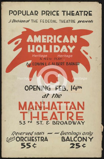 American Holiday, New York, 1936. Creator: Unknown.