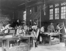 American Indian and African American students at Hampton Institute, Hampton, Va. 1900(?). Creator: Frances Benjamin Johnston