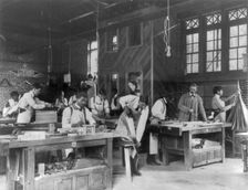 American Indian and African American students at Hampton Institute, Hampton, Va. 1900(?). Creator: Frances Benjamin Johnston